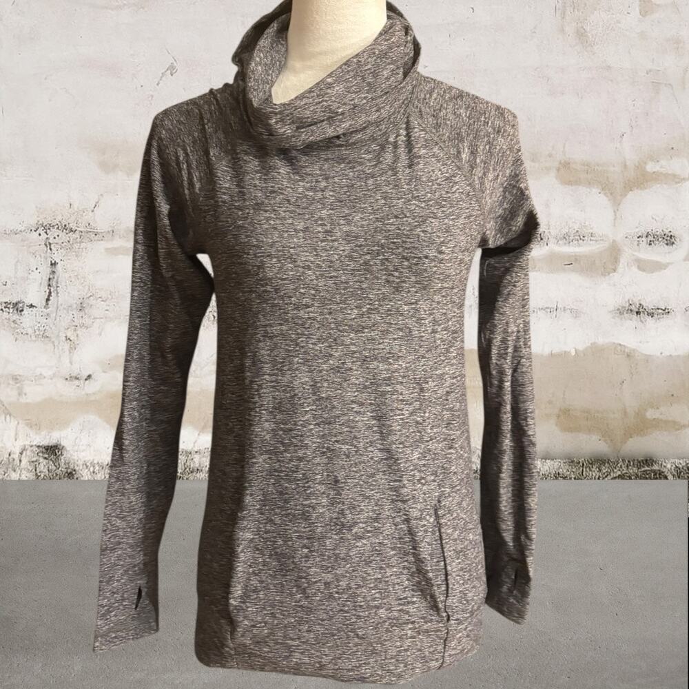 Lululemon Make A Move Long Sleeve In Heathered Black Size 4 - Picture 2 of 5